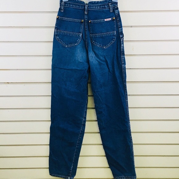 Vtg Womens 3/4 Tres Jolie Blue Jeans High Waist Mom Pleated Tapered 30" Inseam - Picture 5 of 9
